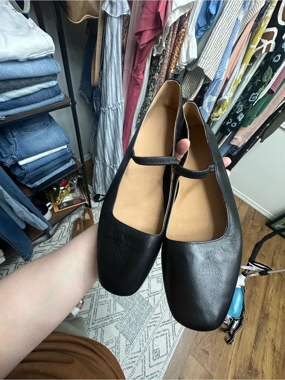Madewell ballerina flats size 9.5. like new.